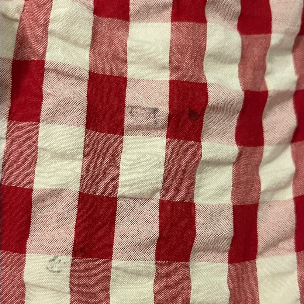 Red and White Checkered Kids Dress - Picture 3 of 3